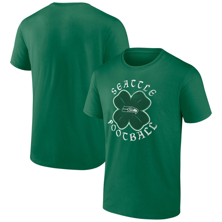 Men's Seattle Seahawks Kelly Green St. Patrick's Day Celtic T-Shirt